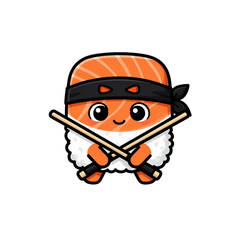 Kenji the Ninja Nigiri mascot